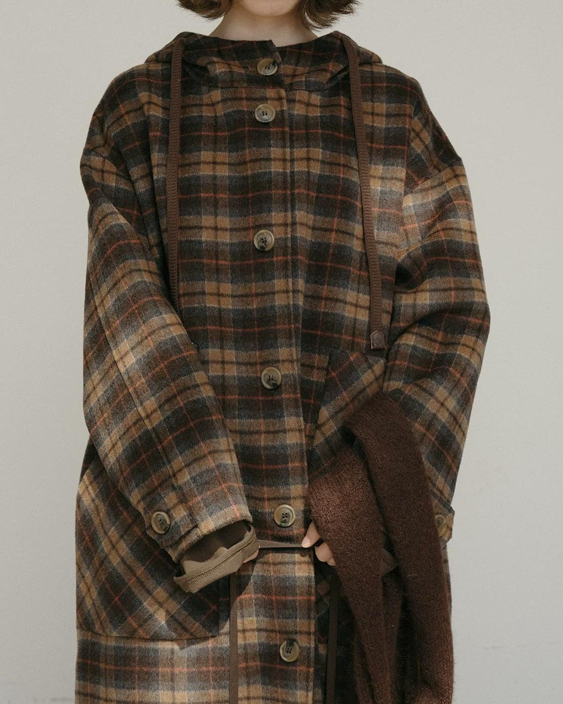 コティチェックリバーシブルロングコート 10183