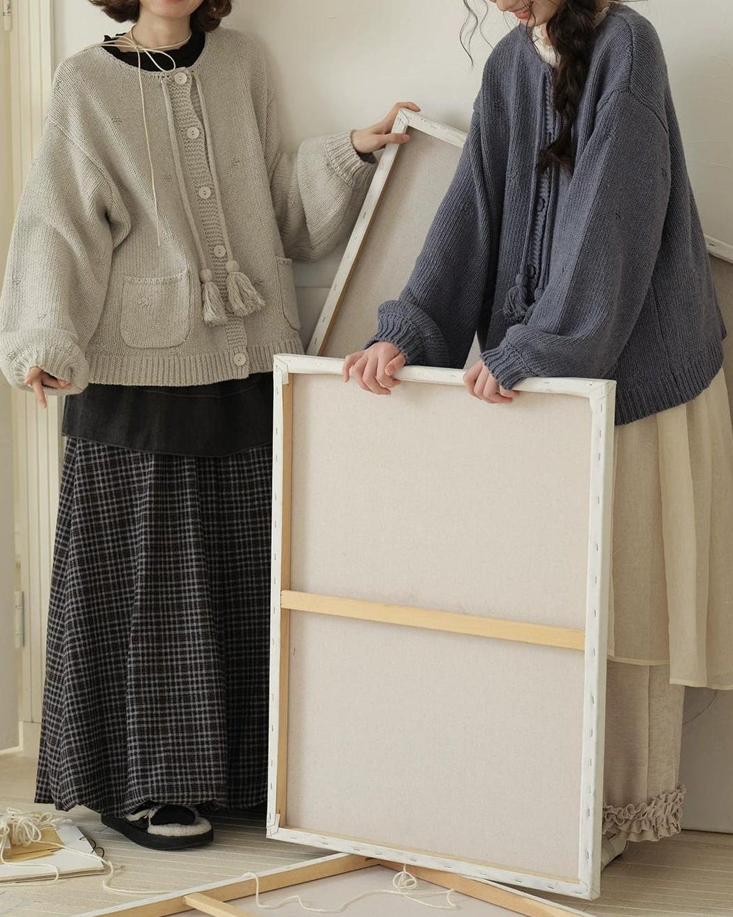 ボヘミックタッセルニットカーディガン 10207