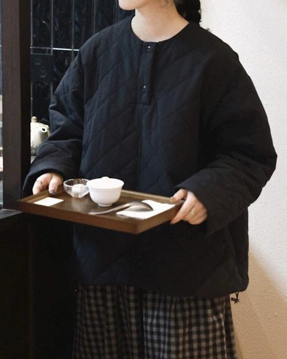 ハーフボタンキルティングプルオーバー 10032