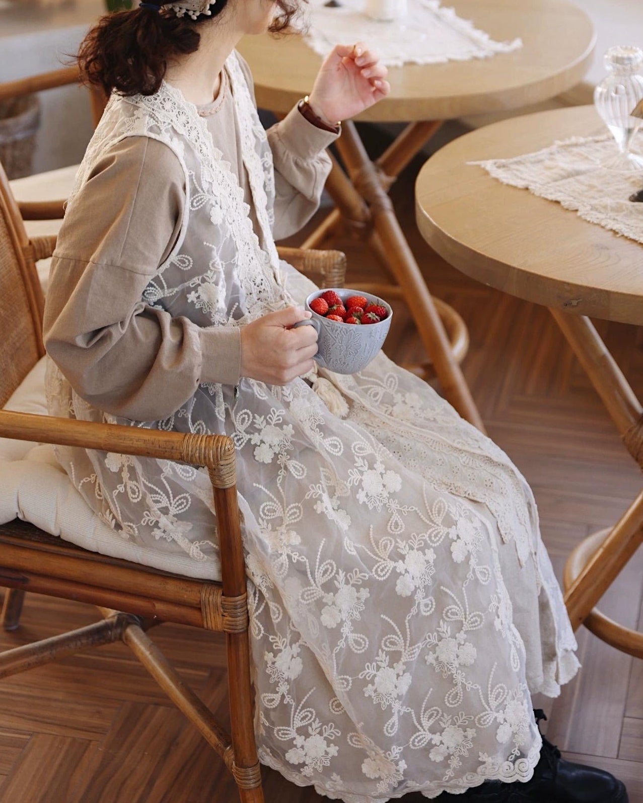 エアリーメッシュ ベストワンピース 10117