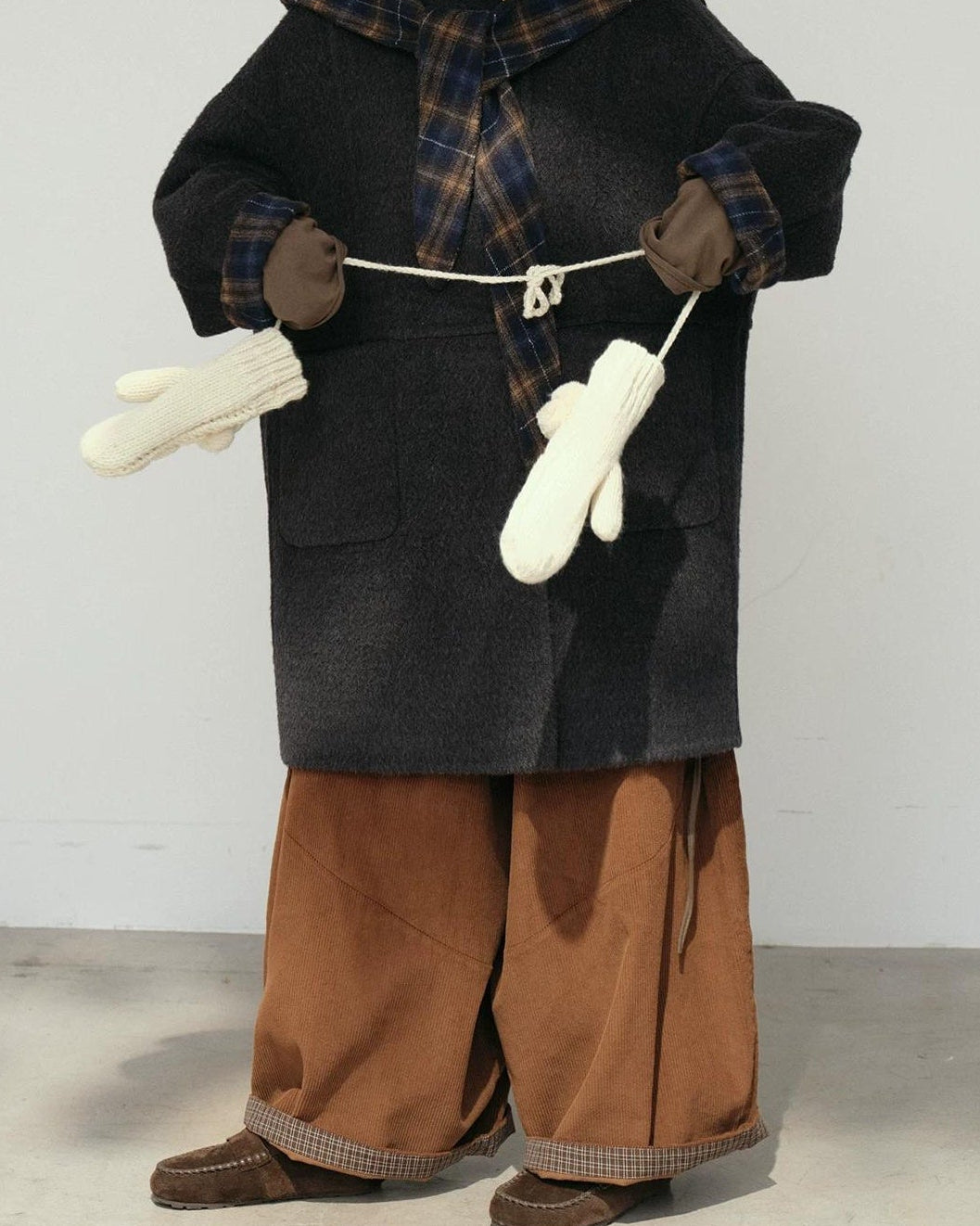 コーデュロイランタンシルエットカジュアルパンツ 10169