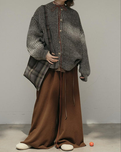 ノルディックキャンバスニットカーディガン 10168