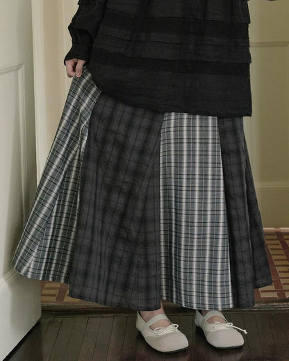 チェックミックスルーズスカート 10275