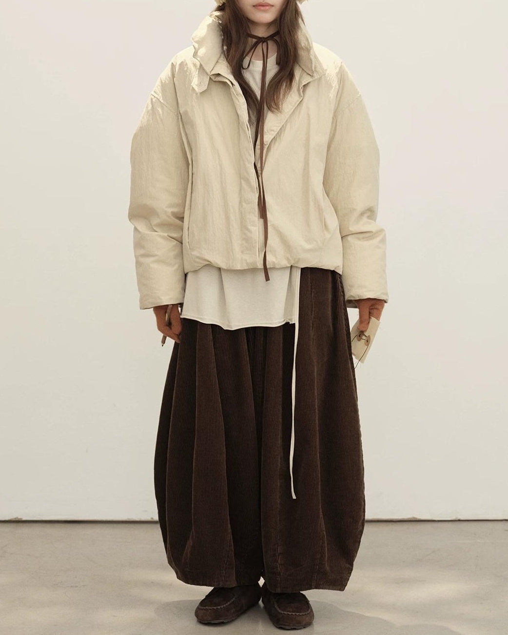 スタンドミニマルショートダウンコート 10151