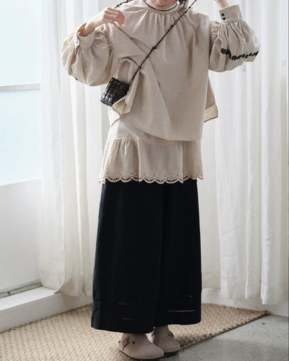 エルヴィスティアメッシュワイドパンツ 10258