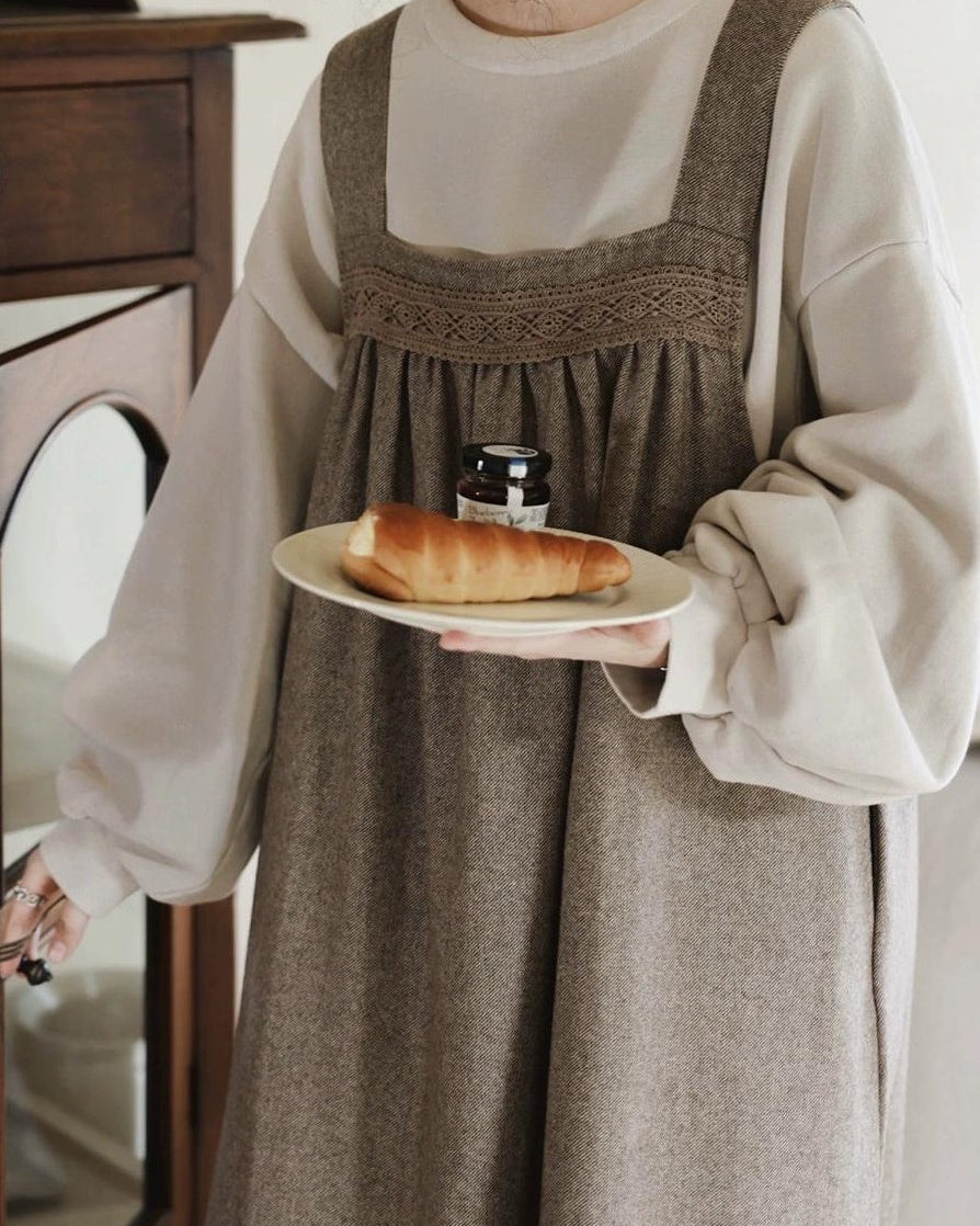 レースエプロンワンピース 10065