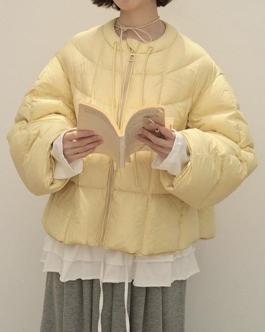 エアウォームクラウドリボンパフコート 10141