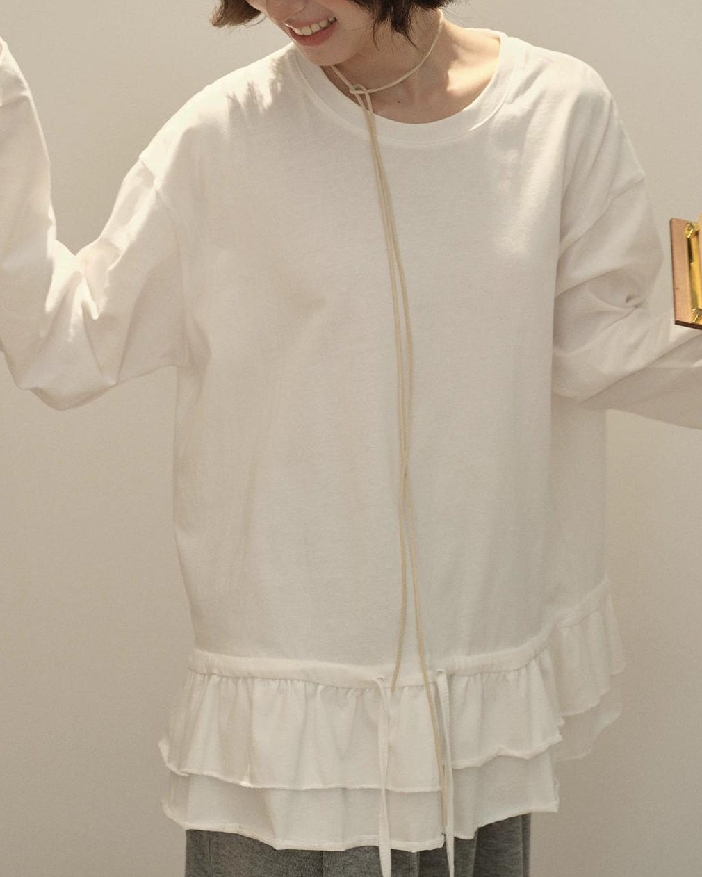 スカンディナビアレースロングカットソー 10143