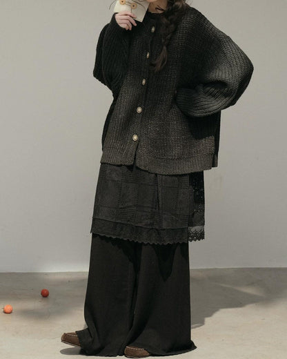 ノルディックキャンバスニットカーディガン 10168