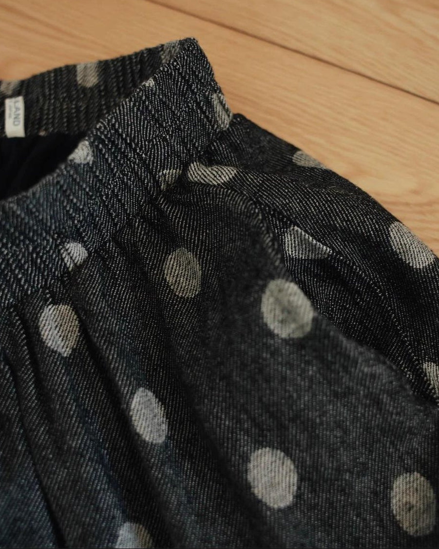 ドット柄フレアくすみスカート 10073