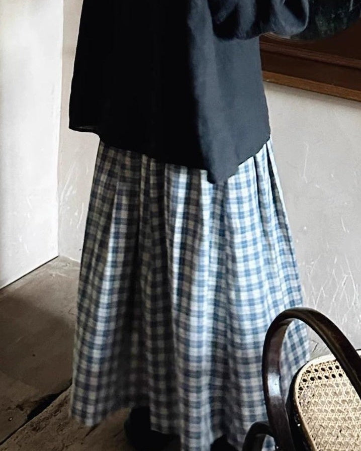 レトロチェックAラインスカート 10051