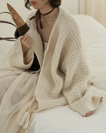 クラフトフリンジニットカーディガン 10209