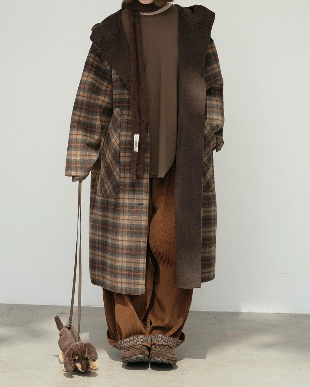 コティチェックリバーシブルロングコート 10183