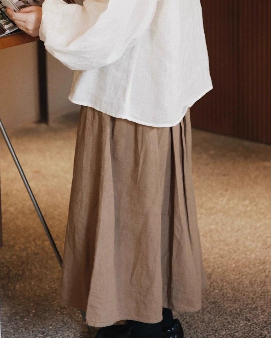 ハイウエストAラインレトロスカート 10047