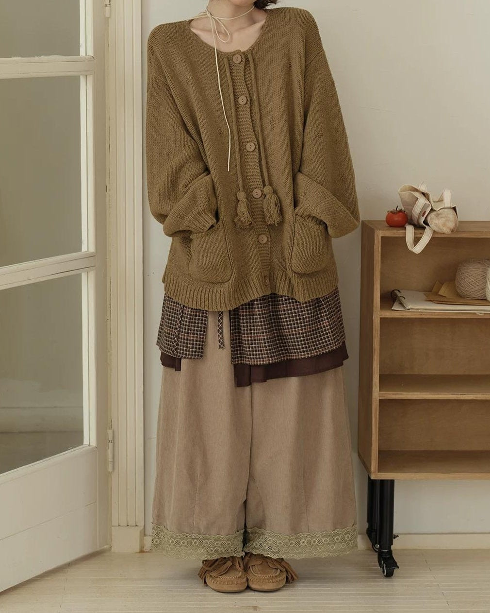 チェックレイヤードスカート 10199