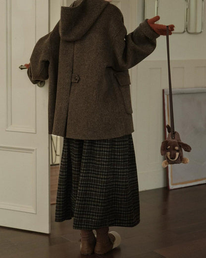 ノルディアフリッセチェックロングスカート 10291