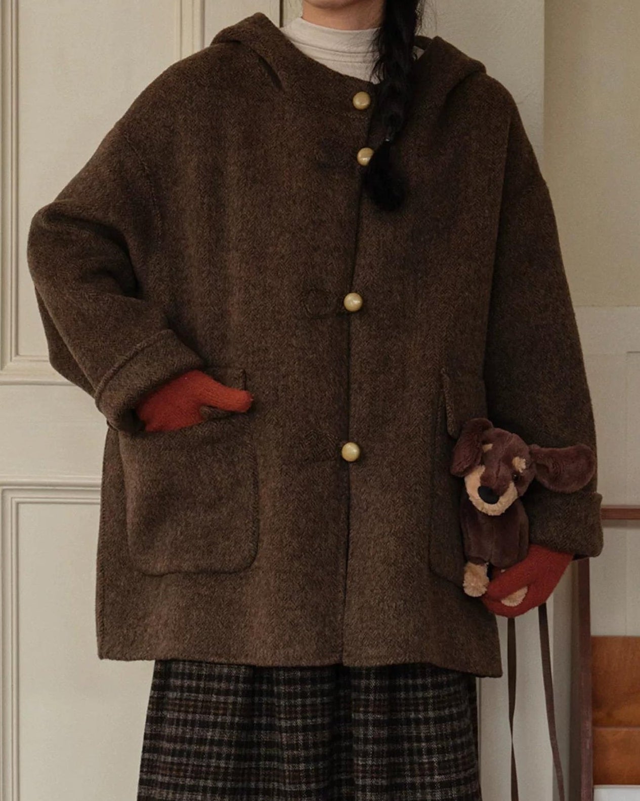 スカンディフローラフードポケットコート 10294