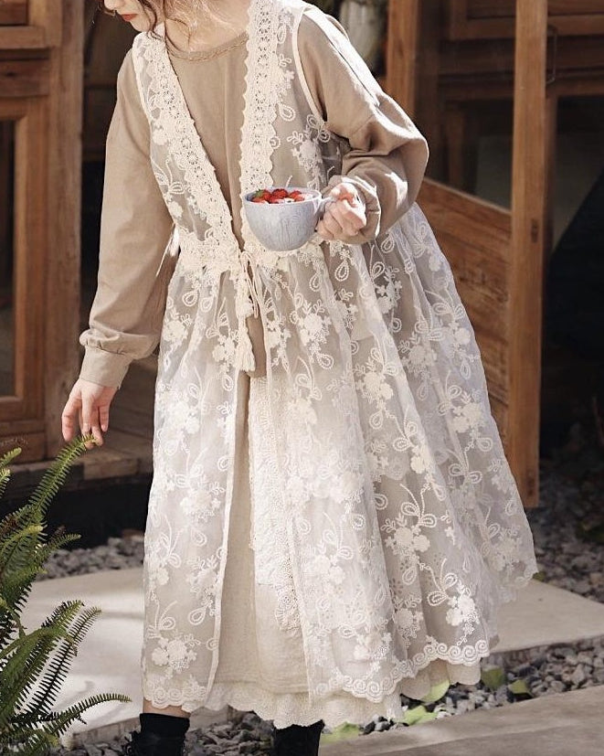 エアリーメッシュ ベストワンピース 10117