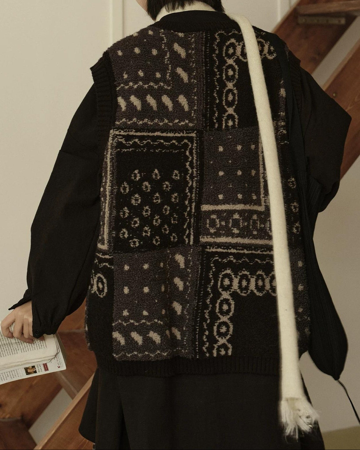 ノルディックジャカードベスト 10282