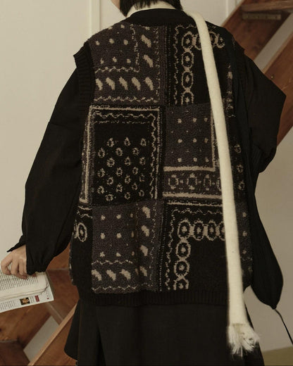 ノルディックジャカードベスト 10282