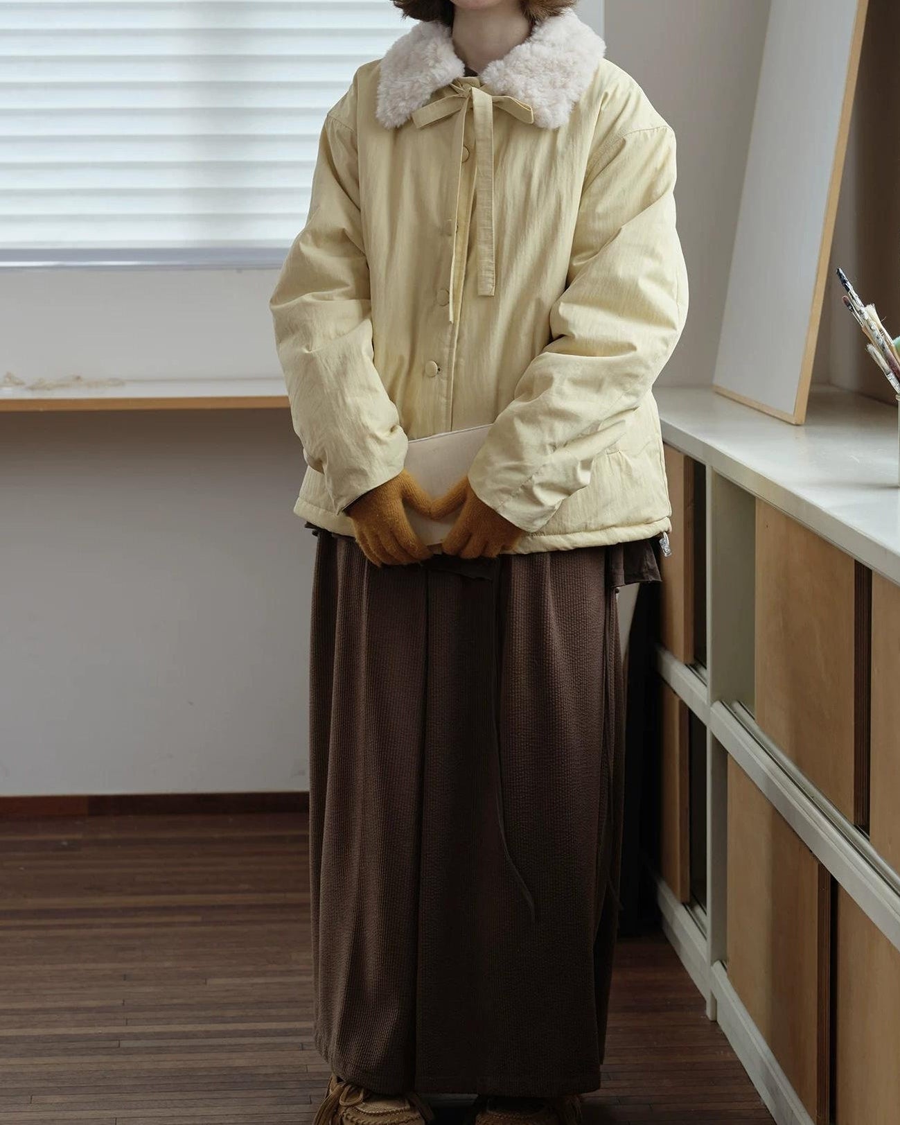 レトロノルディックボアリボンコート 10163