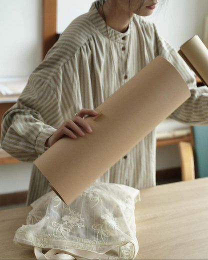 ノルヴァリーナロングバンドカラーストライプブラウス 10298