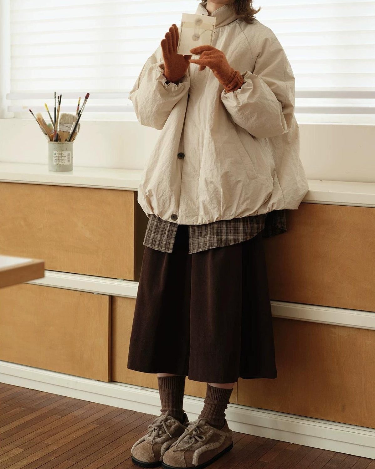 スノーブロッサムスタンドダウンコート 10167