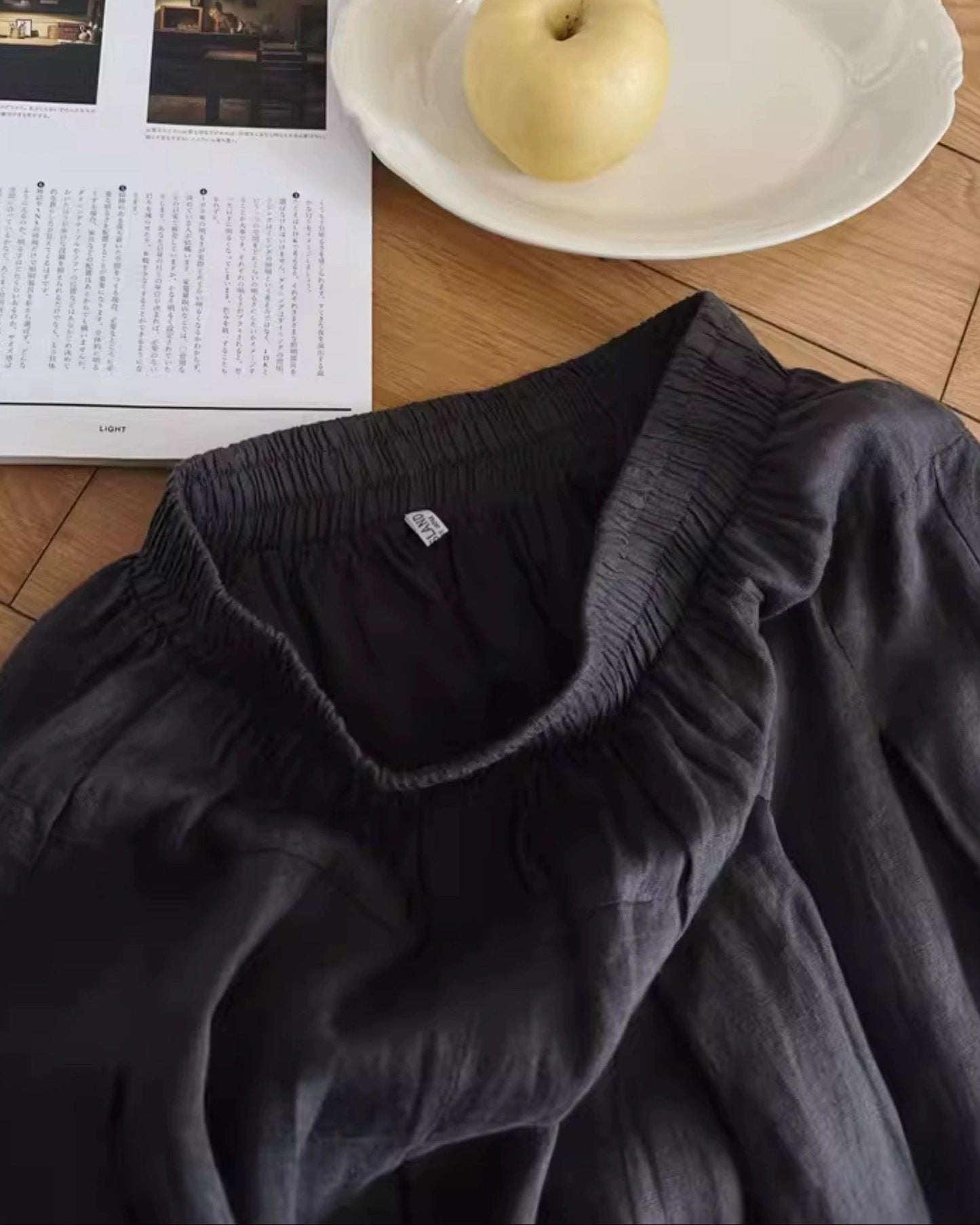 ウエストゴムリラックスロングスカート 10055