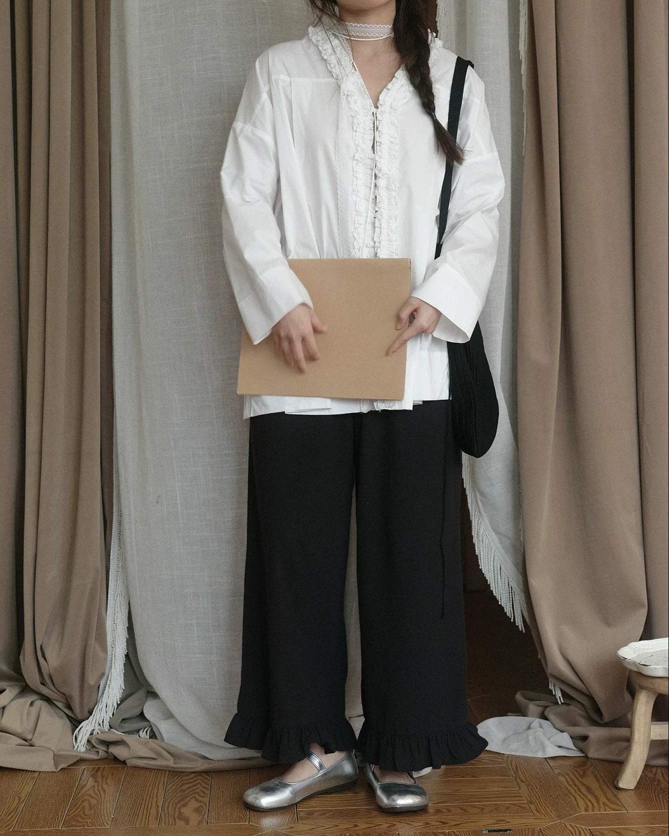 ルミフリルワイドレッグパンツ 10269