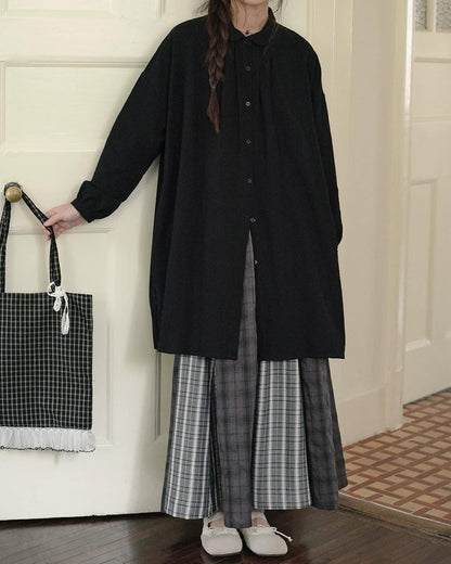 チェックミックスルーズスカート 10275