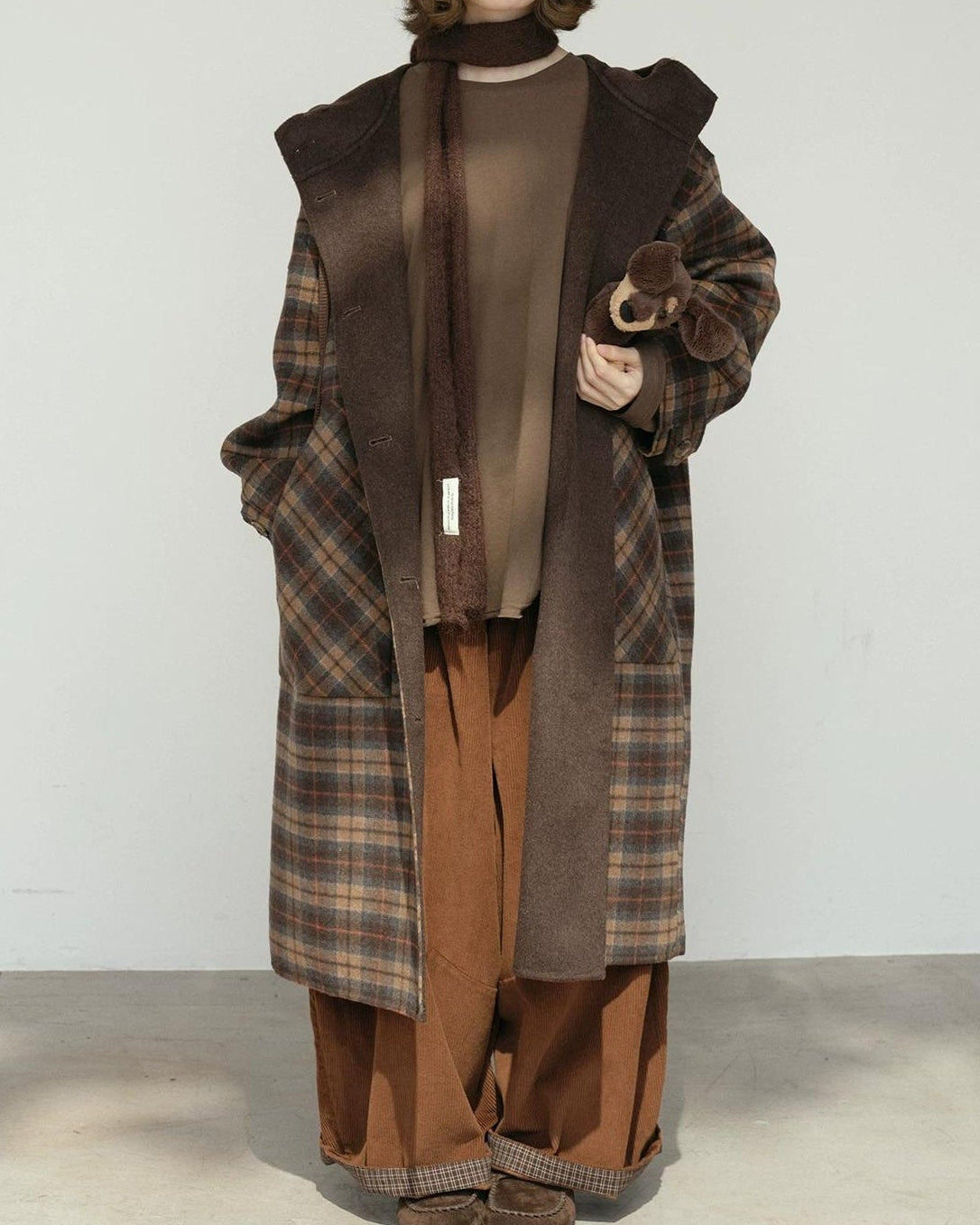 コティチェックリバーシブルロングコート 10183