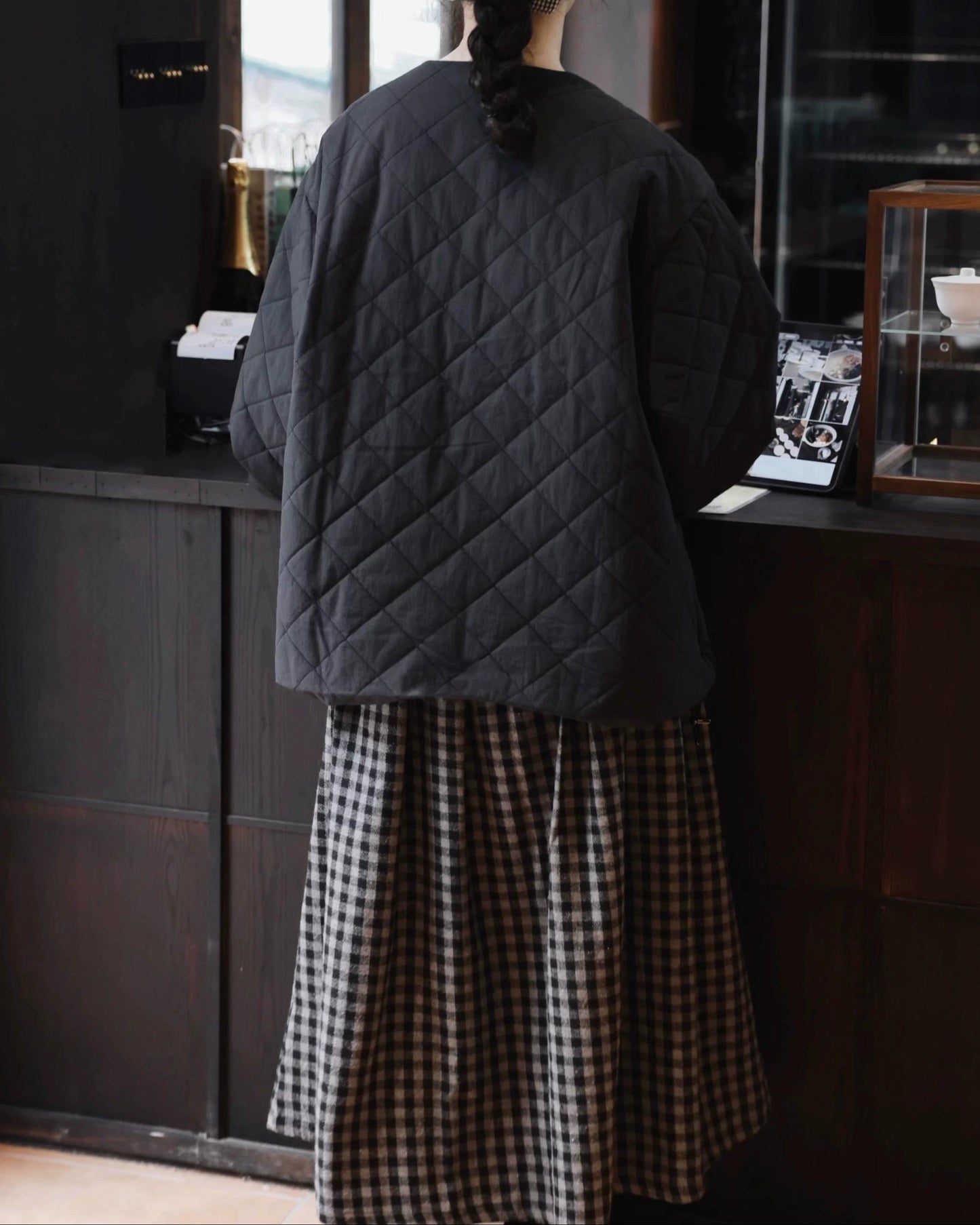 ハーフボタンキルティングプルオーバー 10032