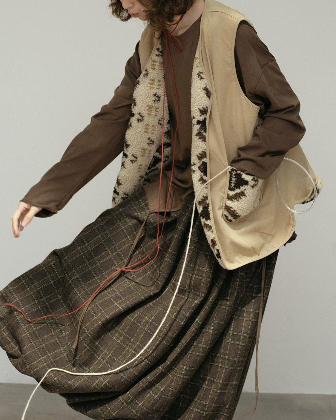 ヒュッゲリバーシブルベスト 10182