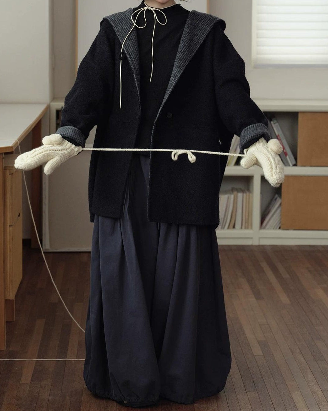 ストラップバルーンピンタックパンツ 10154