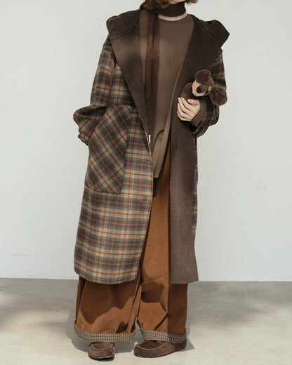 コティチェックリバーシブルロングコート 10183