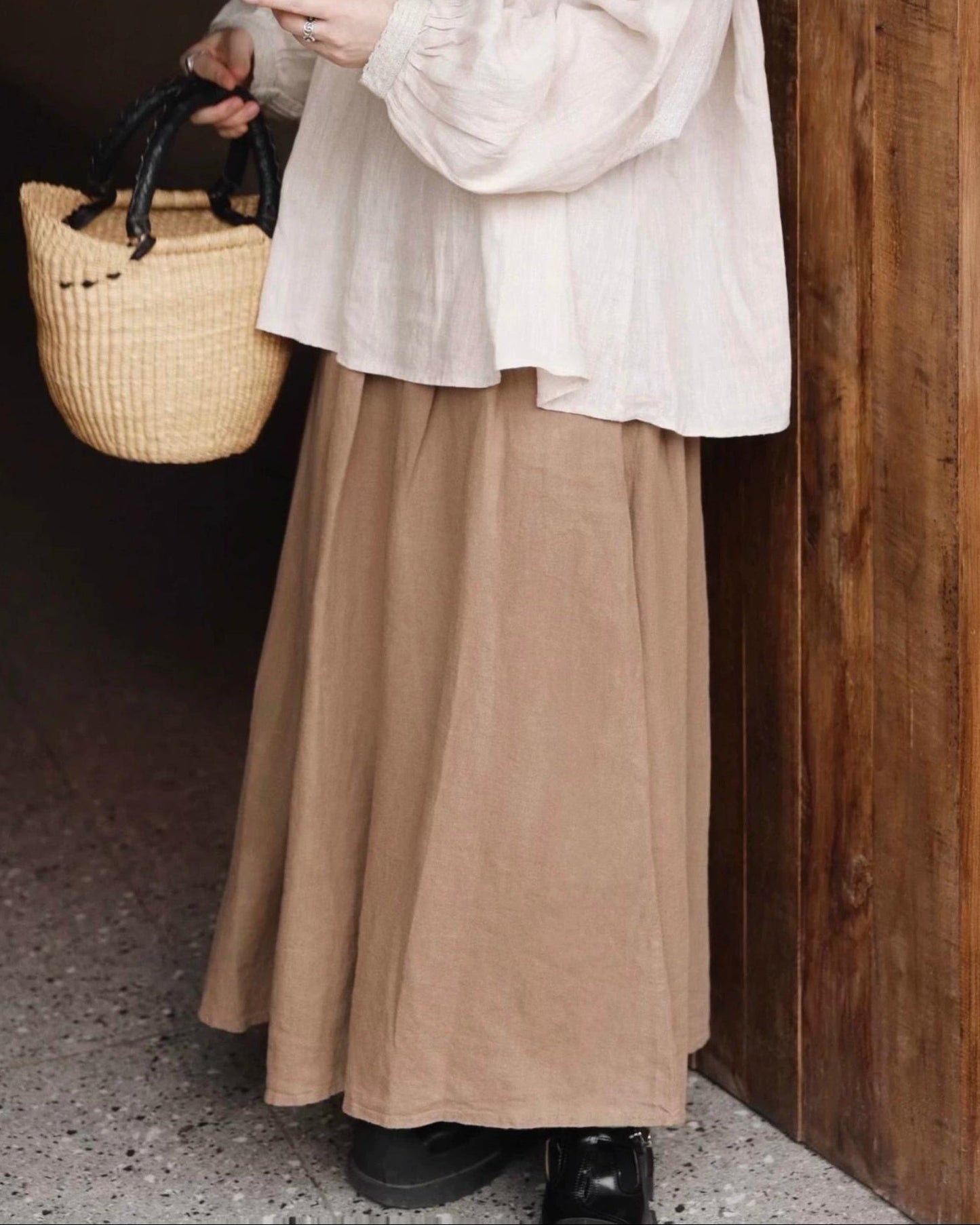 ハイウエストAラインレトロスカート 10047