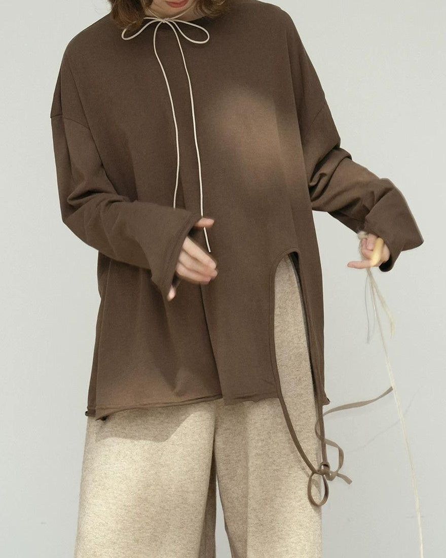 スカンディスリットトップカットソー 10181