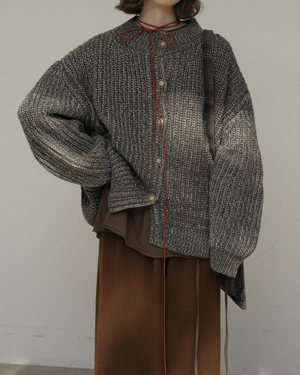 ノルディックキャンバスニットカーディガン 10168