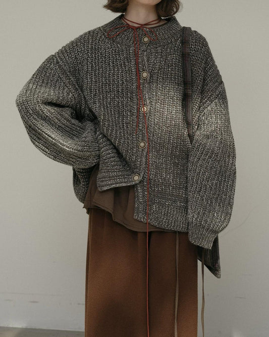 ノルディックキャンバスニットカーディガン 10168