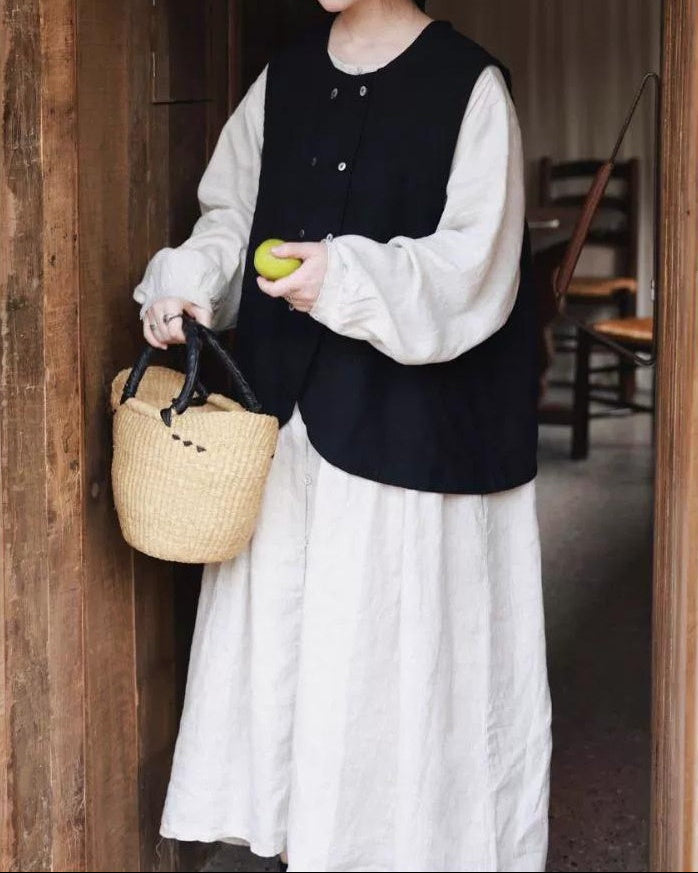 ピンタックリラックスシャツワンピース 10042