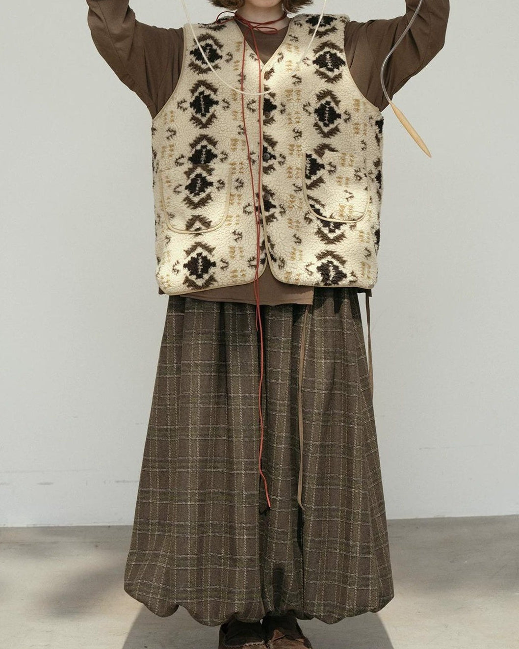 ヒュッゲリバーシブルベスト 10182