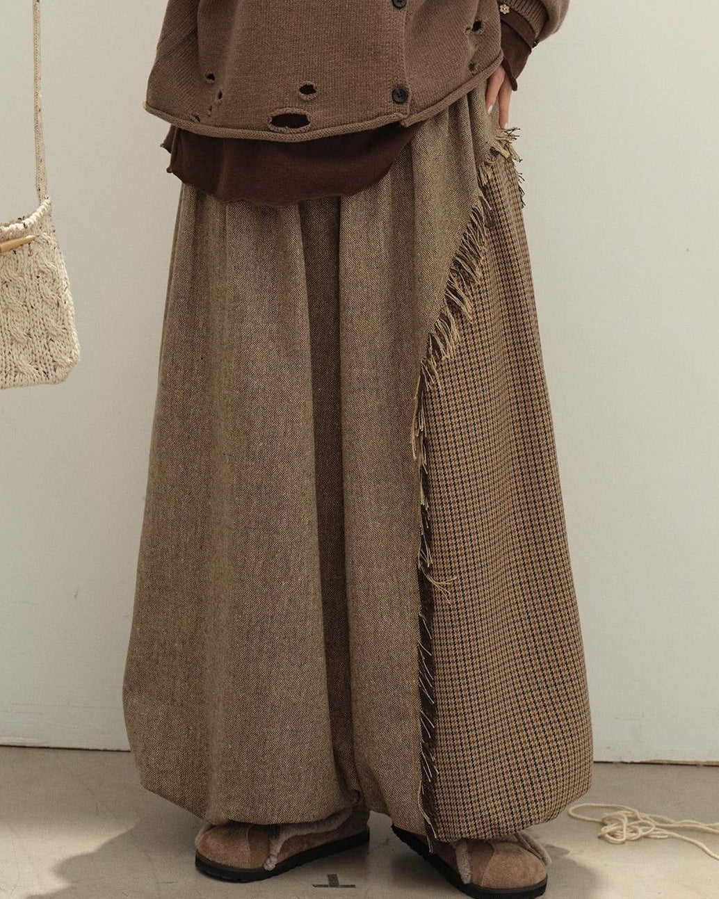 ヴィンテージチェックコンビパンツ 10129