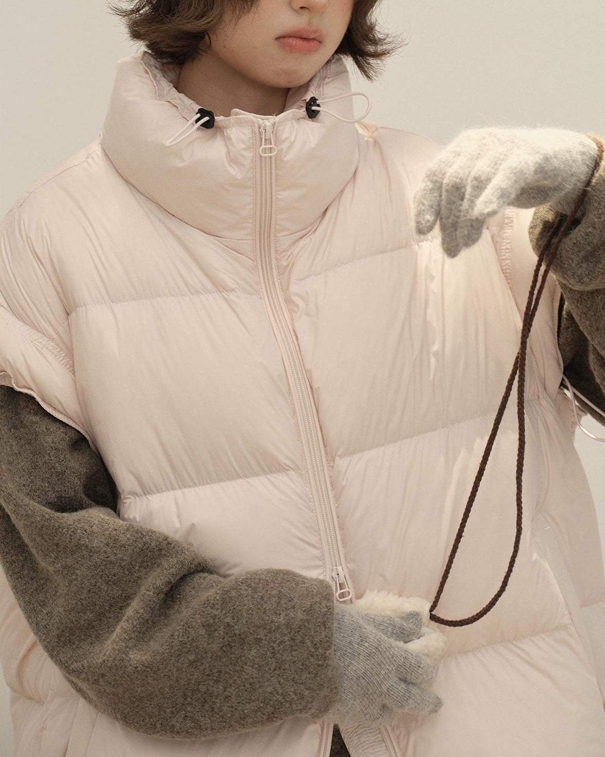 スノーエアリーキルティングダウンベスト 10144