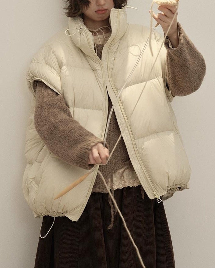 スノーエアリーキルティングダウンベスト 10144