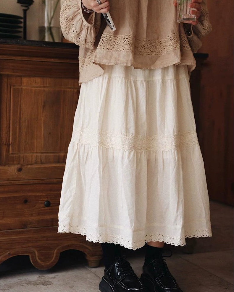 ミルキーレースレトロスカート 10116