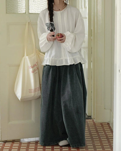 フィーカフレアデニムワイド 10273