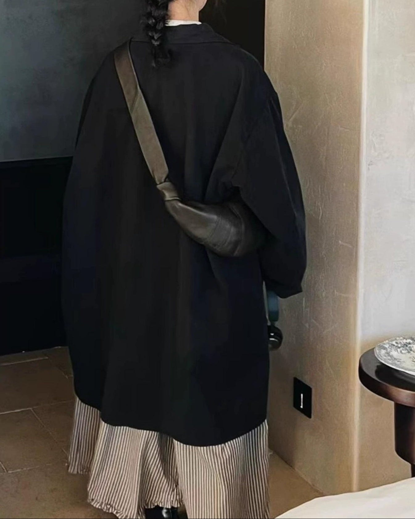 シングルブレストオーバートレンチコート 10012