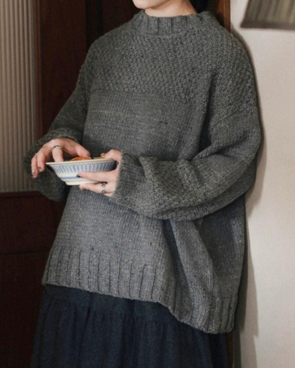 レトロチャンキーニットプルオーバー 10034