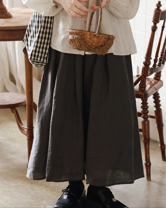 ナチュラルギャザーフレアスカート 10080