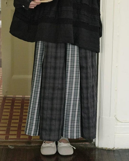 チェックミックスルーズスカート 10275